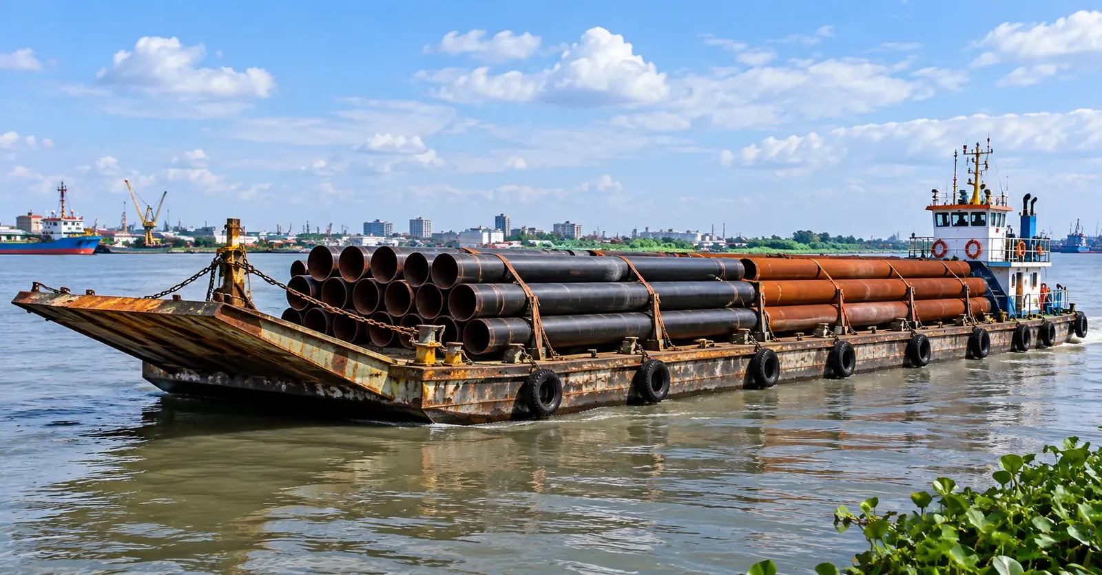 Heavy-Duty Ramp Barge System